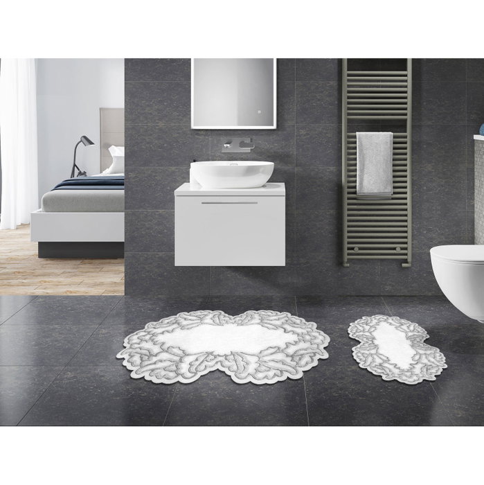 Mijölnir Juego de alfombrillas de baño Gris Mijölnir Juego de alfombrillas de baño Gris